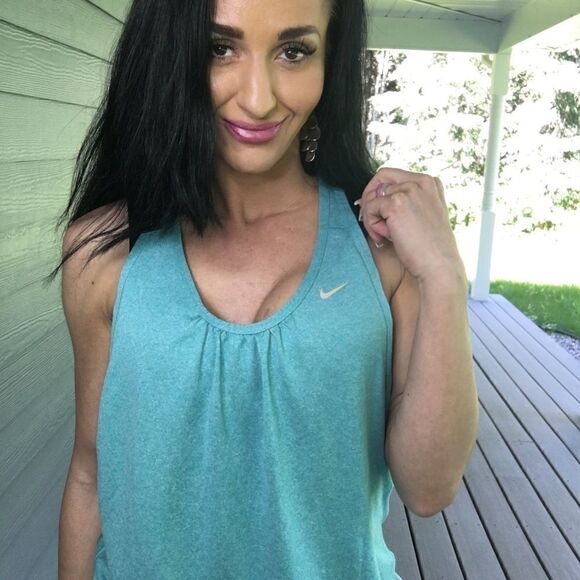 Nike Dry Fit Blue green tank skirt - Picture 2 of 7